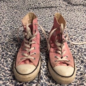 Pink High Top Converse